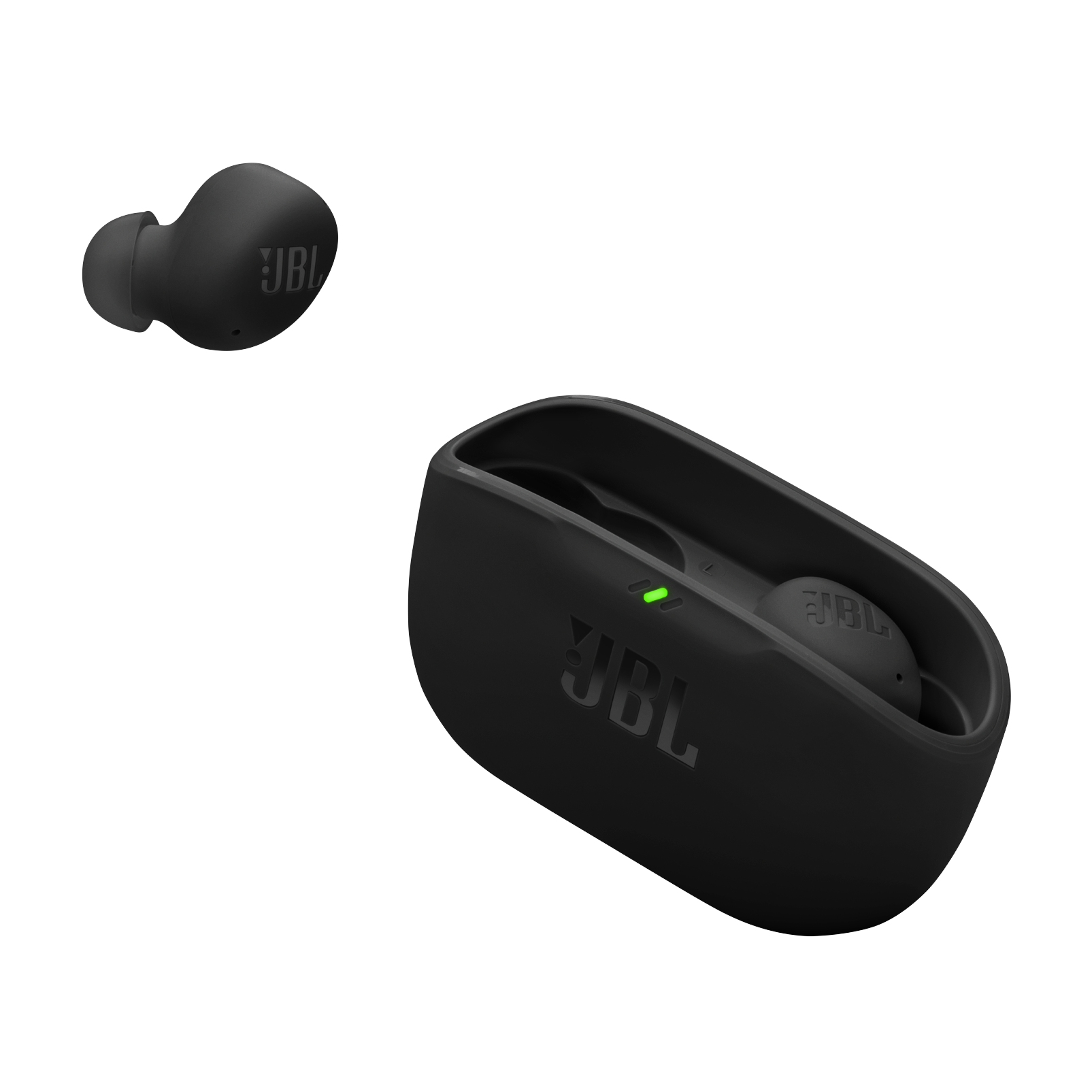 JBL Wave Buds 2 - Black - True Wireless Noise Cancelling Earbuds - Detailshot 2